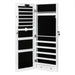 Mirror Jewellery Cabinet Touch Led Lockable Organiser Box