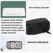 Led Mirror Table Clock Digital Alarm Snooze Display Time