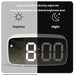 Led Mirror Table Clock Digital Alarm Snooze Display Time