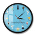Mixed Martial Arts Modern Wall Clock Fighting Sports Art