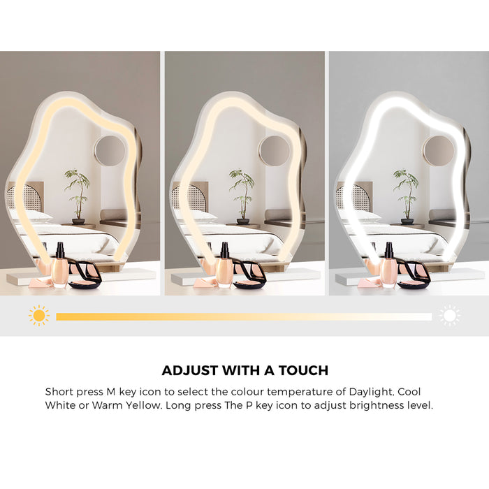 Bluetooth Hollywood Makeup Mirror Led Light 45X58Cm Vanity Mirrors