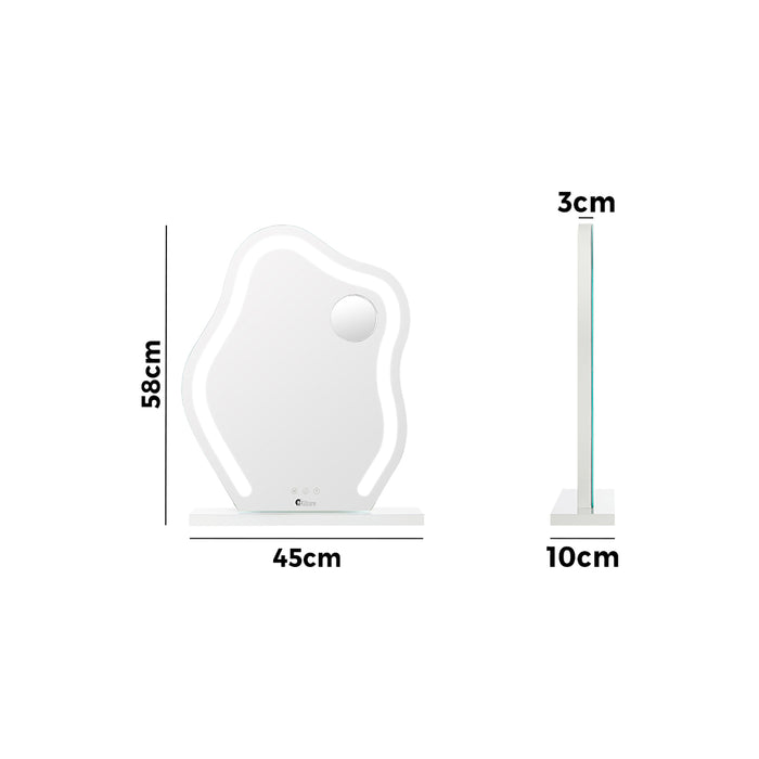 Bluetooth Hollywood Makeup Mirror Led Light 45X58Cm Vanity Mirrors