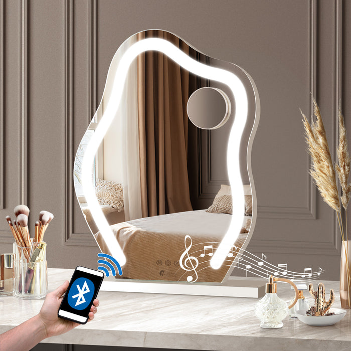 Bluetooth Hollywood Makeup Mirror Led Light 45X58Cm Vanity Mirrors
