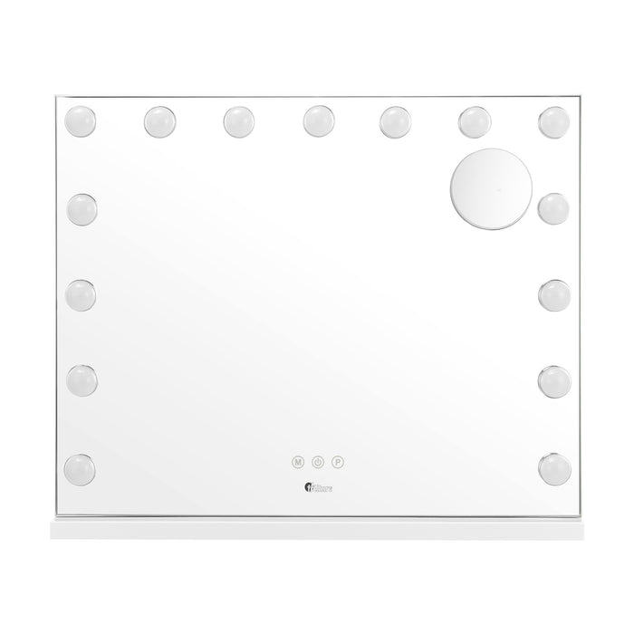 Hollywood Mirrors Makeup Magnifying Mirror Bluetooth With Led Lights