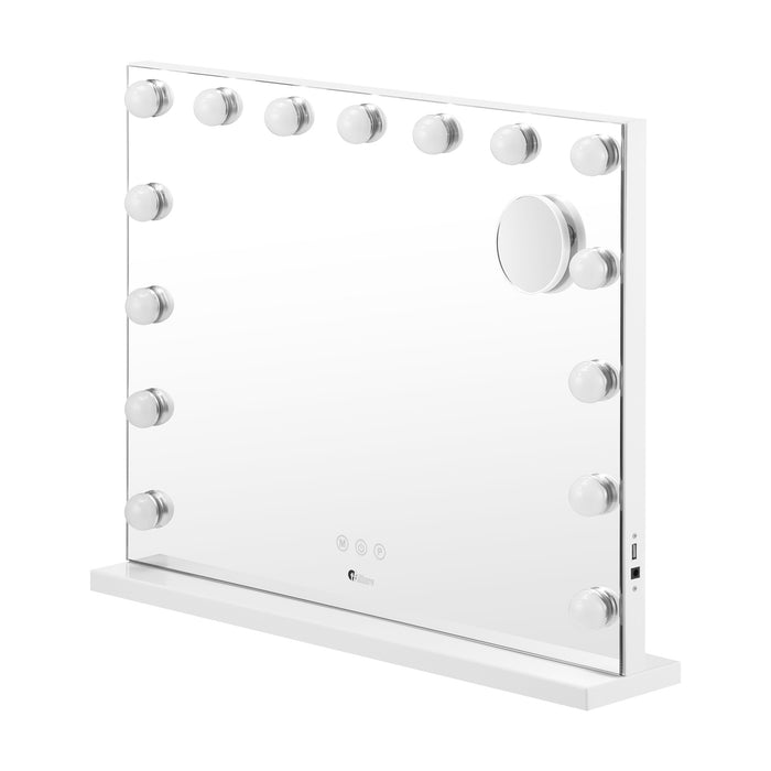 Hollywood Makeup Mirrors Magnifying Led Light Standing Wall Mounted 58X