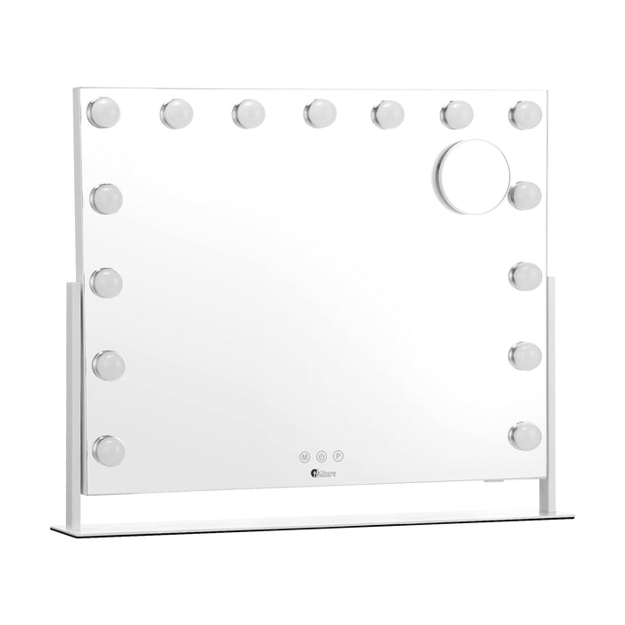 Hollywood Mirrors Makeup Magnifying Mirror Bluetooth With Led Lights