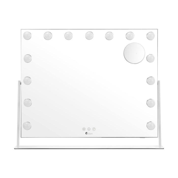 Hollywood Mirrors Makeup Magnifying Mirror Bluetooth With Led Lights