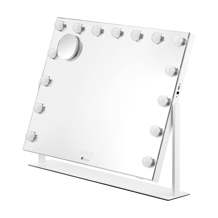 Hollywood Makeup Mirrors Led Lights Bluetooth Rotation Vanity 58X46Cm