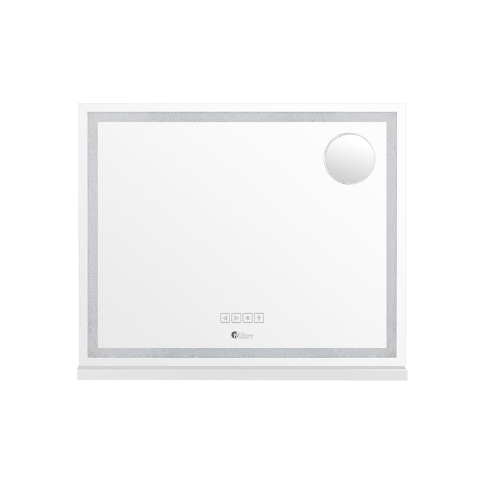 Bluetooth Hollywood Led Makeup Mirror 58X49Cm Crystal Vanity Mirrors