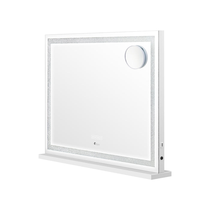 Bluetooth Hollywood Led Makeup Mirror 58X49Cm Crystal Vanity Mirrors