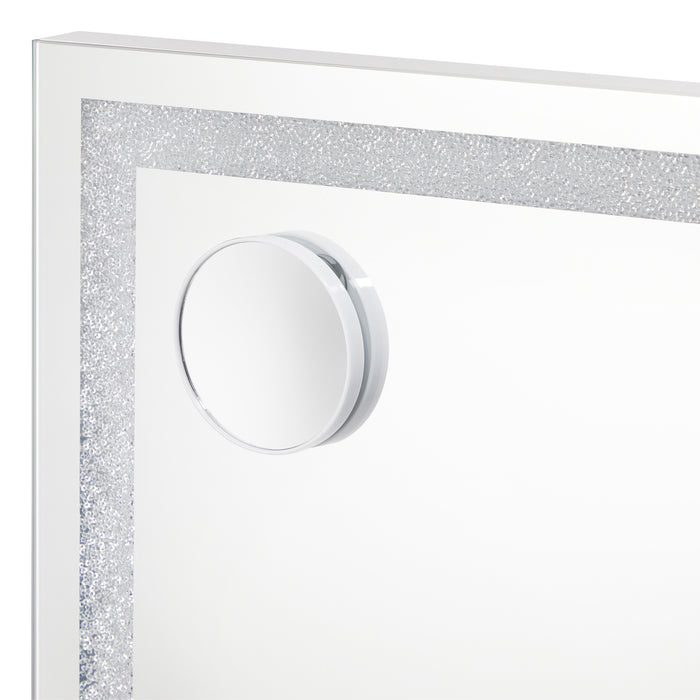 Bluetooth Hollywood Led Makeup Mirror 58X49Cm Crystal Vanity Mirrors