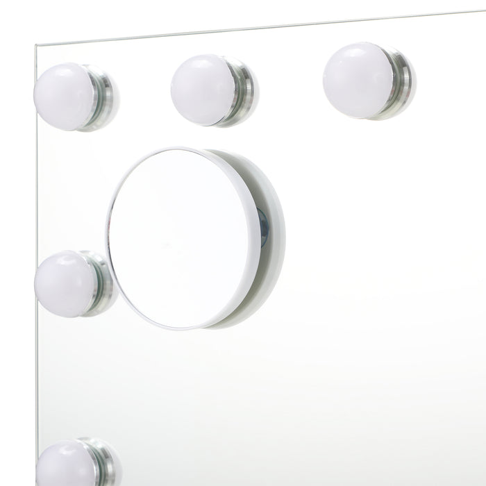 Bluetooth Hollywood Makeup Mirror Led Light 60X52Cm Vanity Mirrors