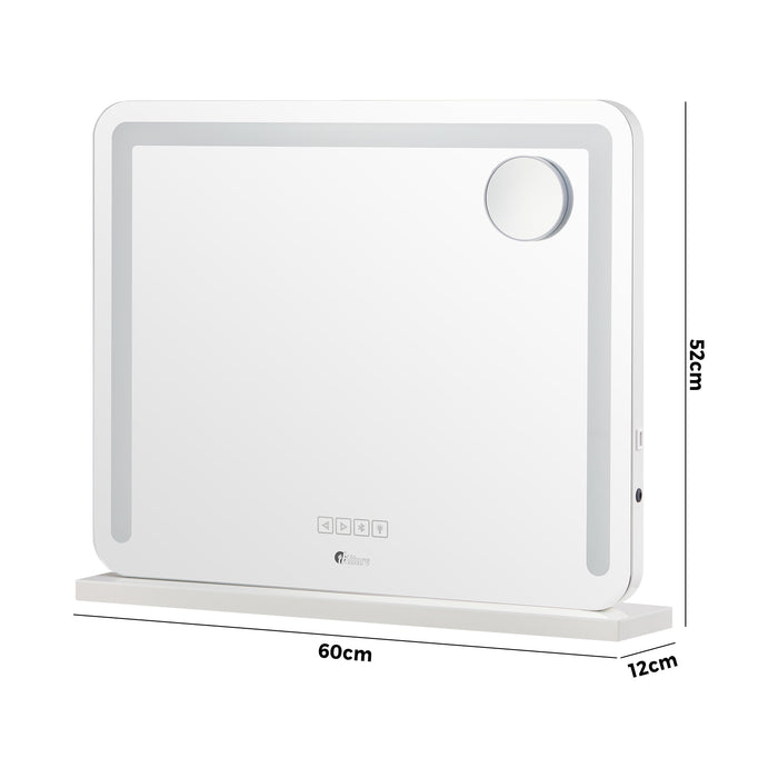 Bluetooth Hollywood Led Makeup Mirror 60X52Cm Vanity Wall Mirrors