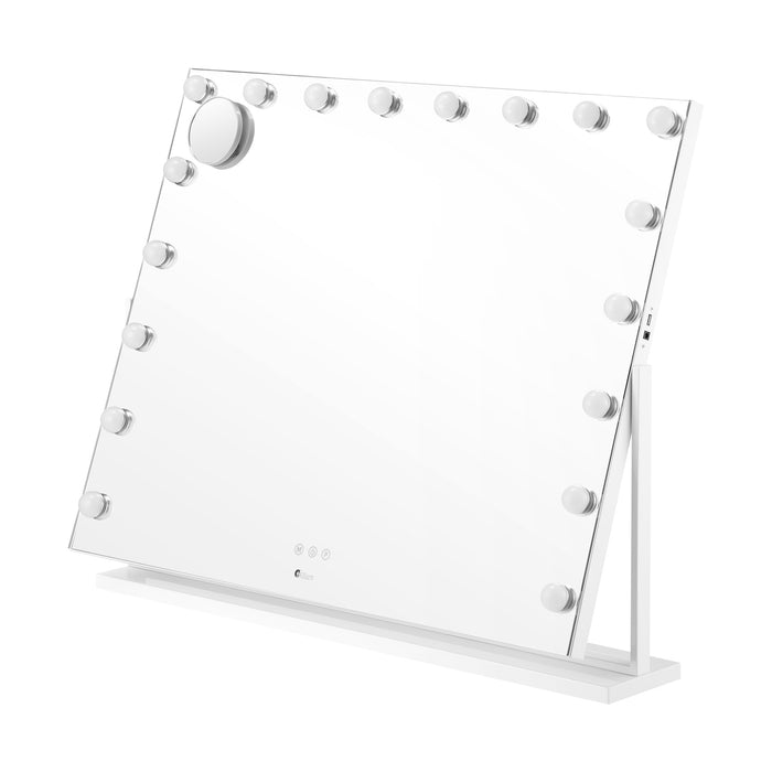 Hollywood Mirrors Makeup Magnifying Mirror Bluetooth With Led Lights