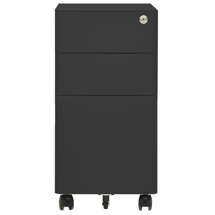 Mobile File Cabinet Anthracite 30x45x59 Cm Steel Ttpknp