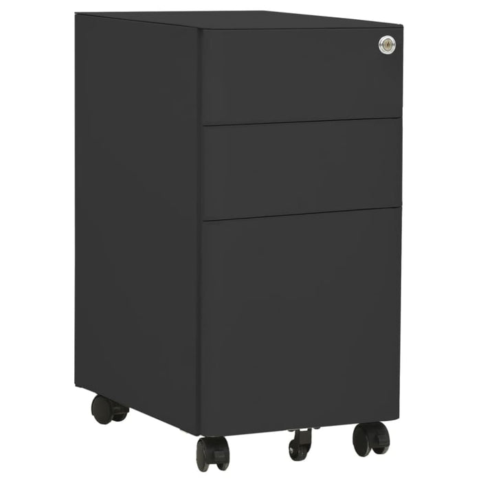 Mobile File Cabinet Anthracite 30x45x59 Cm Steel Ttpknp