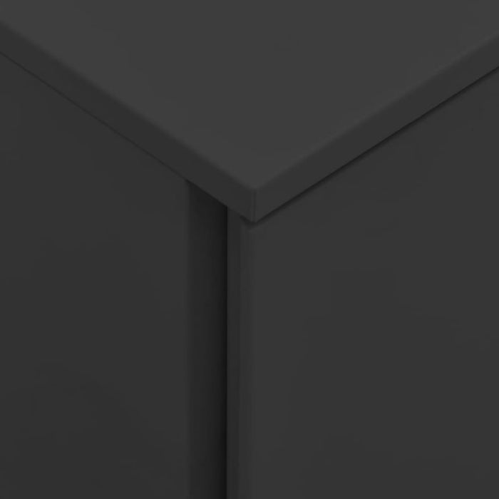 Mobile File Cabinet Anthracite 39x45x60 Cm Steel Ttpkno