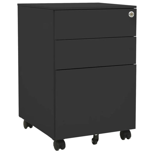 Mobile File Cabinet Anthracite 39x45x60 Cm Steel Ttpkno