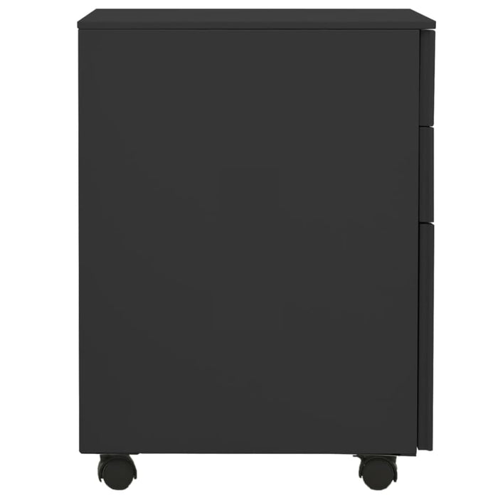 Mobile File Cabinet Anthracite 39x45x60 Cm Steel Ttpkno
