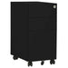 Mobile File Cabinet Black 30x45x59 Cm Steel Ttpkna