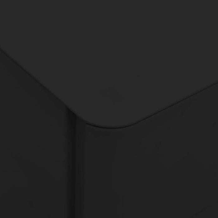 Mobile File Cabinet Black 30x45x59 Cm Steel Ttpkna