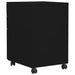 Mobile File Cabinet Black 39x45x60 Cm Steel Ttpknb