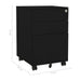 Mobile File Cabinet Black 39x45x60 Cm Steel Ttpknb