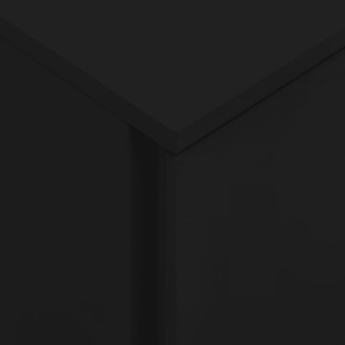 Mobile File Cabinet Black 39x45x60 Cm Steel Ttpknb