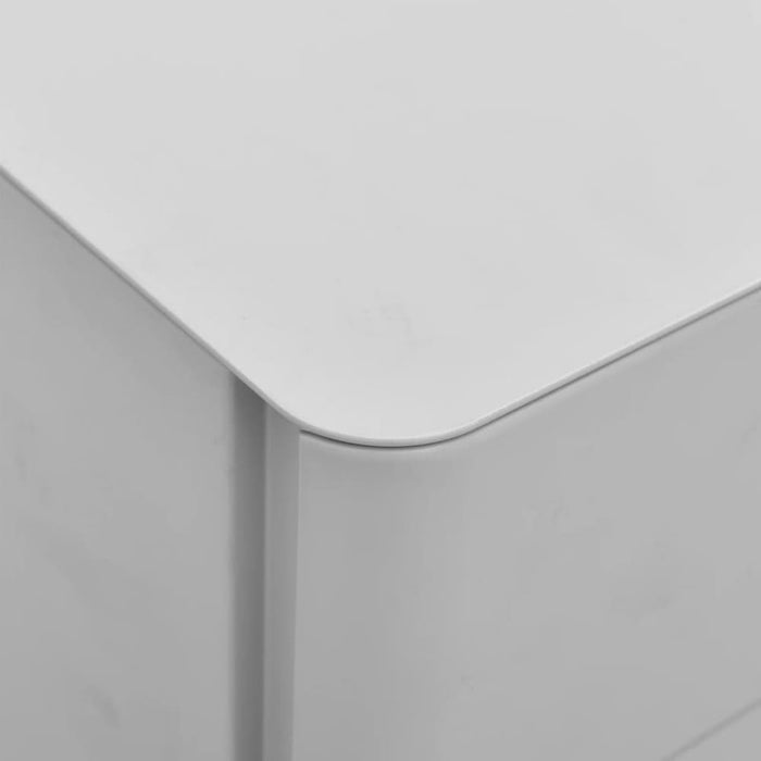 Mobile File Cabinet Light Grey 30x45x59 Cm Steel Ttpknt