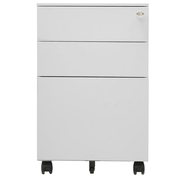 Mobile File Cabinet Light Grey 39x45x60 Cm Steel Ttpkik