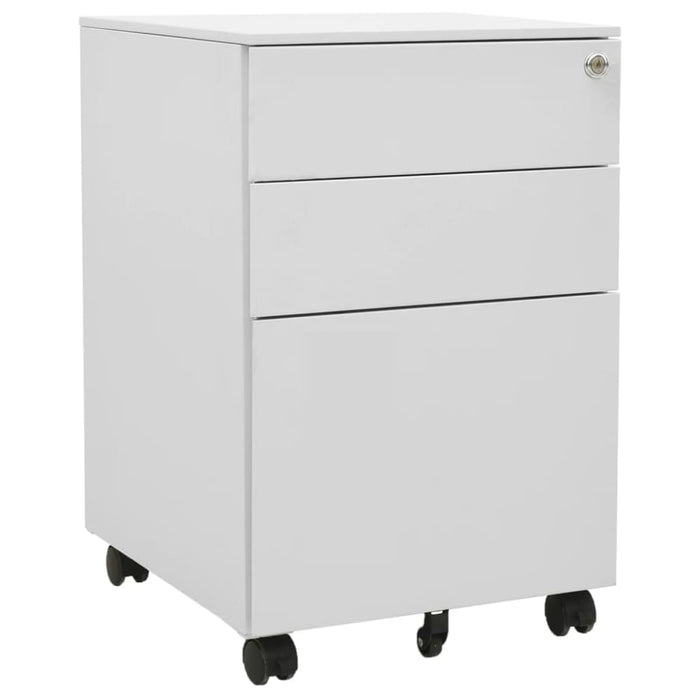 Mobile File Cabinet Light Grey 39x45x60 Cm Steel Ttpkik