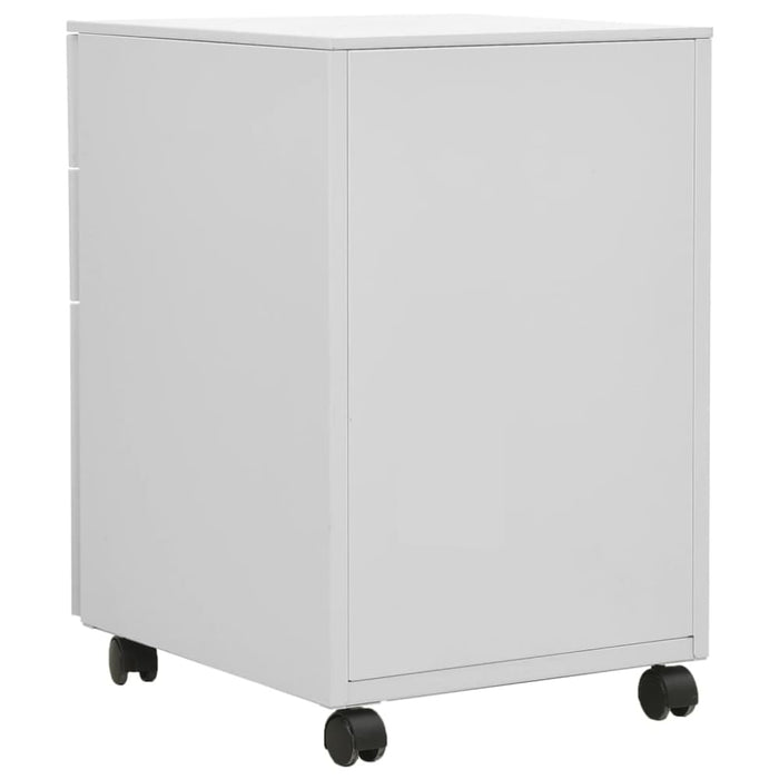 Mobile File Cabinet Light Grey 39x45x60 Cm Steel Ttpkik