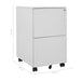 Mobile File Cabinet Light Grey 39x45x67 Cm Steel Ttpkip
