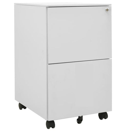 Mobile File Cabinet Light Grey 39x45x67 Cm Steel Ttpkip