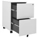Mobile File Cabinet Light Grey 39x45x67 Cm Steel Ttpkip