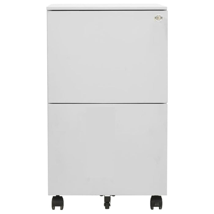 Mobile File Cabinet Light Grey 39x45x67 Cm Steel Ttpkip