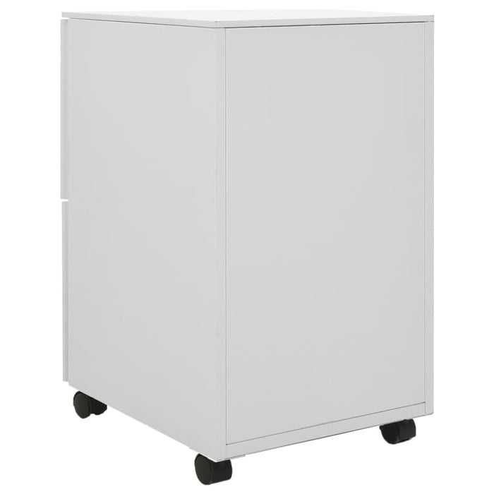 Mobile File Cabinet Light Grey 39x45x67 Cm Steel Ttpkip