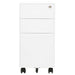 Mobile File Cabinet White 30x45x59 Cm Steel Ttpknx
