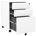 Mobile File Cabinet White 39x45x60 Cm Steel Ttpkin