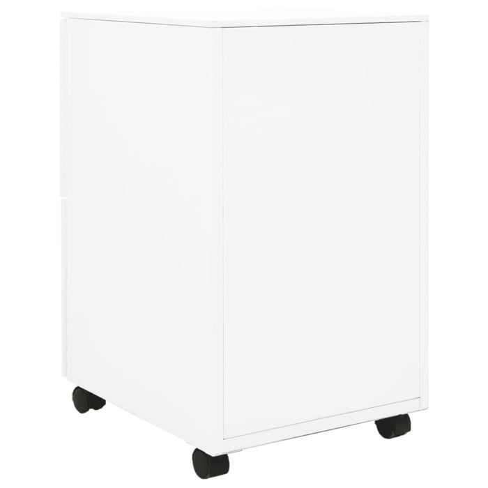 Mobile File Cabinet White 39x45x67 Cm Steel Ttpkia