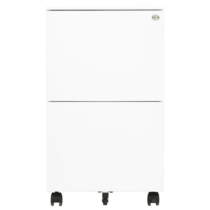 Mobile File Cabinet White 39x45x67 Cm Steel Ttpkia