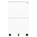 Mobile File Cabinet White 39x45x67 Cm Steel Ttpkia