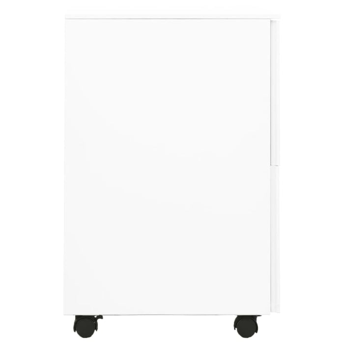 Mobile File Cabinet White 39x45x67 Cm Steel Ttpkia