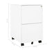 Mobile File Cabinet White 39x45x67 Cm Steel Ttpkia