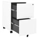 Mobile File Cabinet White 39x45x67 Cm Steel Ttpkia
