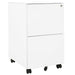 Mobile File Cabinet White 39x45x67 Cm Steel Ttpkia