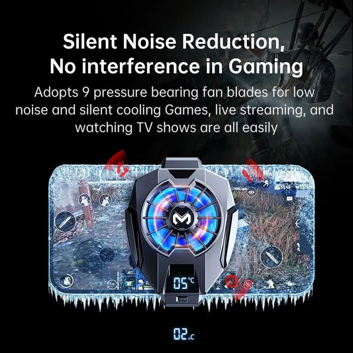 Mobile Phone Heat Dissipator with Temperature Display