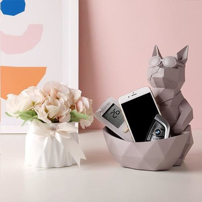 Modern Animals Figurine Vase Tissue Holder for Living Room