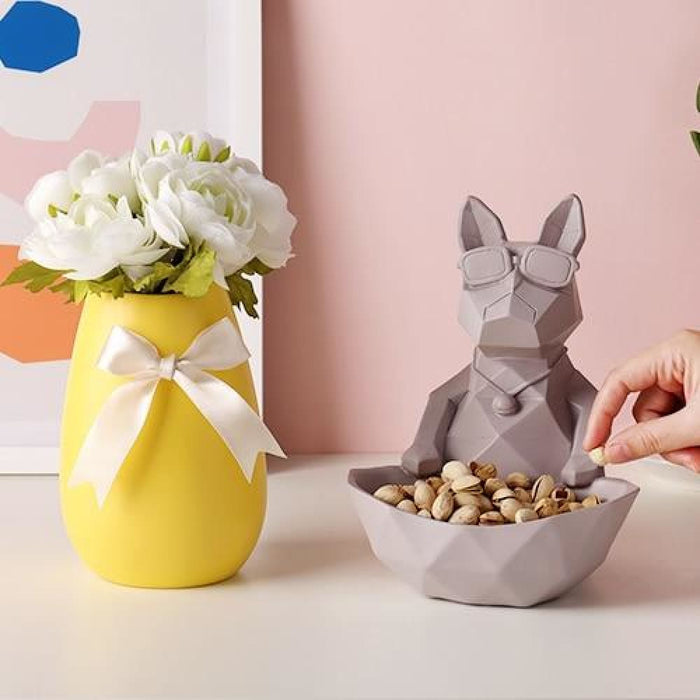 Modern Animals Figurine Vase Tissue Holder for Living Room