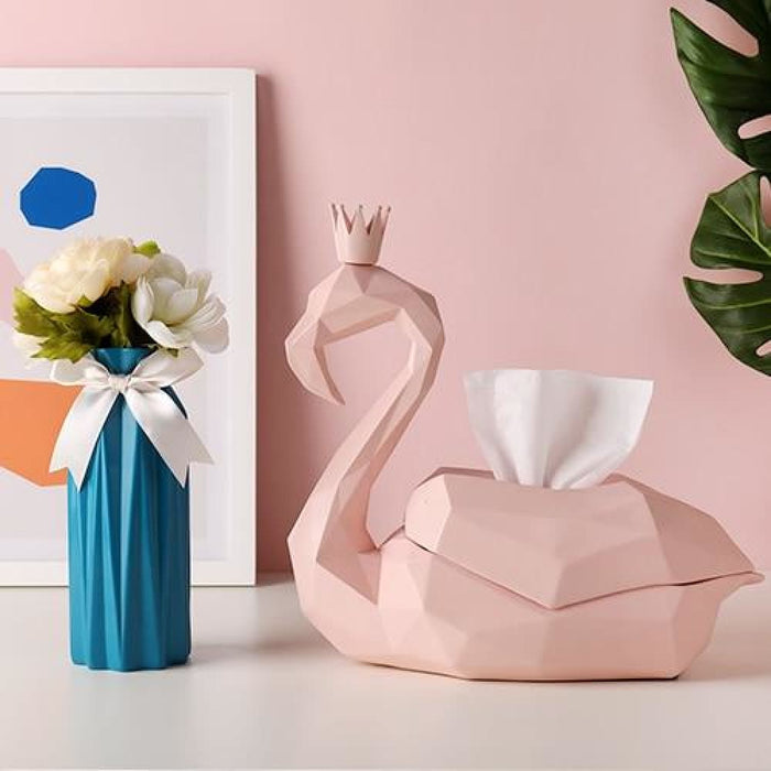 Modern Animals Figurine Vase Tissue Holder for Living Room